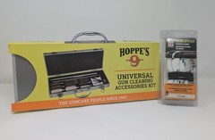Hoppes Universal Gun Cleaning Kit 76 Pc w/ 12 Ga Bore Snake Rifle Shotgun Pistol
