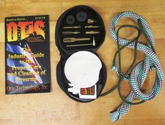Rifle cleaning eqpt: bore brushes, swabs, jags, Otis Kit, pull through, silicone