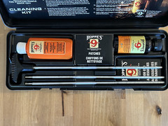 HOPPE’S 9 GUN CLEANING KIT 2007 Black Case 3 Rods Patches Solutions 3 Tips
