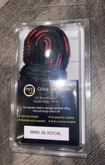 OCZ CZ Bore Cleaner Double Brush Tech 9mm .38 .357 Cal Rope Snake Barrel Cleaner