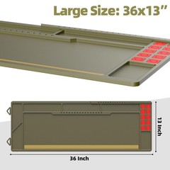 Magsaddle Large Gun Cleaning Mat for Rifle Shotgun Pistol, 36″ x 13″ Magnetic…