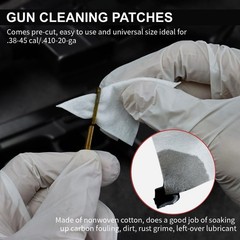 PINGMIC Gun Cleaning Supplies – Cotton Swabs & Cleaning Patches Kit