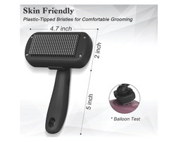 Self Cleaning Shedding Brush for Dogs & Cats, Gentle Deshedding Grooming Tool