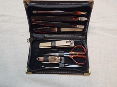 Camel Cleaning Kit New Never Used. Black With Gold Lettering Pretty Old