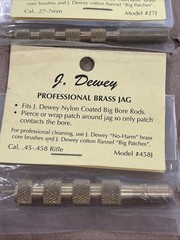 J. Dewey Professional Brass Jags LOT OF 6 ASSORTED CALIBER incl. 38/357/45/50