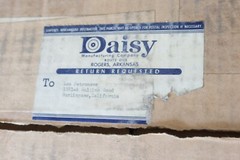 Rare Vintage Metal Tin Red Rider Daisy BB Gun Cleaning Kit As Clean as They Come