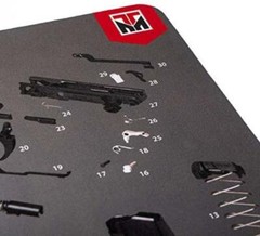 Gun Cleaning Mat for use with Sig Sauer P365, Black Waterproof Scratch proof