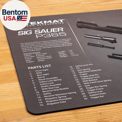 Cleaning Mat for Use with Sig Sauer P365, Black (TEK-17-SIGP365)