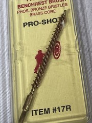 2 Pro-Shot Bore Brush For .17 Caliber/.177 Rifle Bronze/Nylon 17R 17NR Pellet