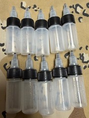 USGI Weapon Oil Bottle LSA CLP 1/2oz Military Cleaning Clear 10 Pack Empty NOS