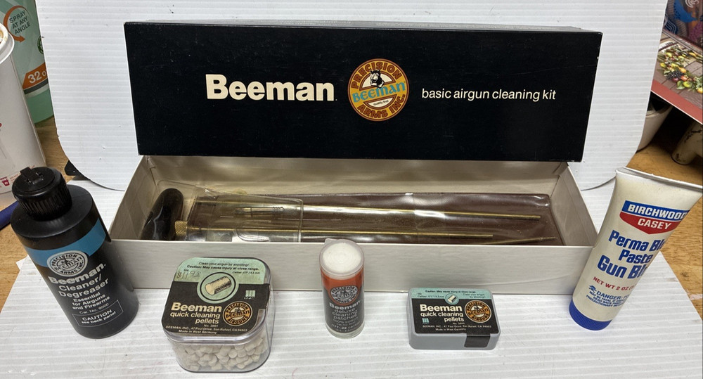 Vintage BEEMAN BASIC AIRGUN CLEANING KIT cat. no. 9074 (S1-3 Q6028