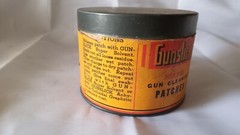 Vintage Paper Label Tin Gunslick Gun Cleaning Patches 3 1/4″ X 2 1/2″