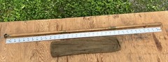 Vintage Gun Rifle Shotgun Wood Brass Cleaning Rod Barrel for Parts + Carring Bag