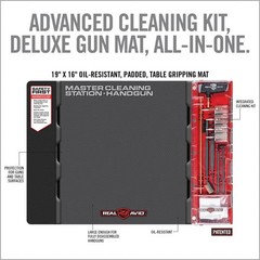 Real Avid Handgun Master Cleaning Kit Station .22 .357 .38 .40 .45 9mm AVMCS-P
