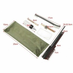 10 Pcs .22 22LR .223 556 Rifle Gun Cleaning Kit Nylon Brush Cleaner with Pouch