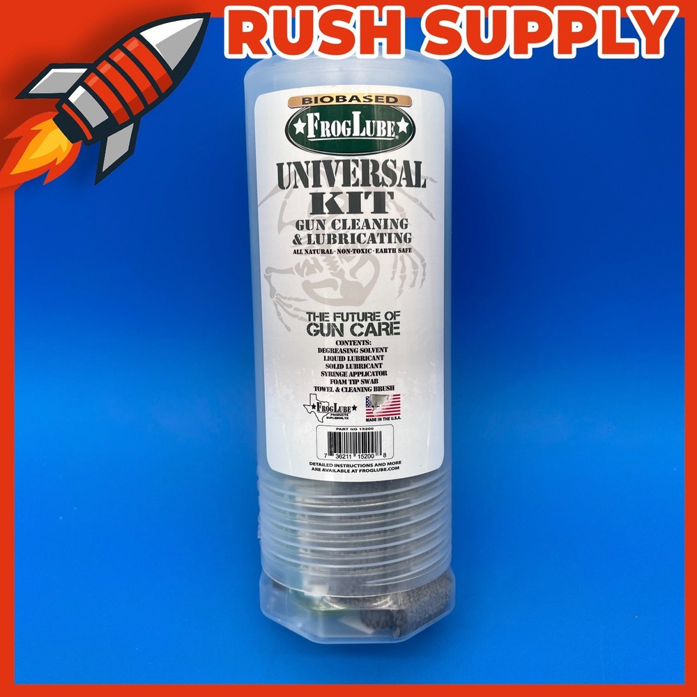 FrogLube Frog Tube Solvent CLP Paste Squeeze Tube Brush Towel Reduces Residue