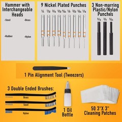 Deluxe Gun Cleaning/Gunsmithing Kit – Aluminum Bullet-Shaped Storage Case, Br…