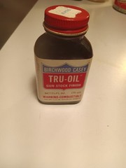 Vintage Birchwood Casey True Oil Gunstock Finish Bottle