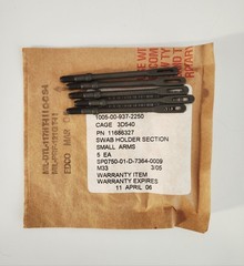 SMALL ARMS CLEANING ROD SWAB PATCH HOLDER SECTION CAL .223 Package of 5