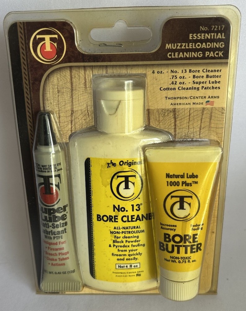 Vintage Thompson Center Essential Muzzleloading Cleaning Pack #7217 New Sealed