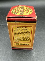 Vintage (FULL BOX OF 100 ) Hoppes No. 3 Gun Cleaning Patches .270-.35 Caliber