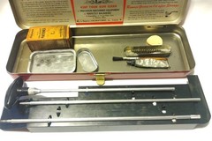 Vintage Outers Gunslick Rifle Cleaning Kit Red Metal Box B2