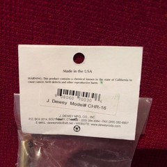 Dewey Professional Chamber Cleaning Rod CHR-16 9.5 In Brass Red Bore Brush USA
