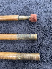 Vintage Large Bore 3-pc Wooden Gun Barrel Cleaning Rod Shotgun