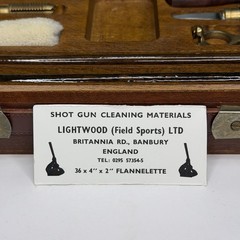Vintage Lightwood Field Sports Shotgun Cleaning Materials Kit England