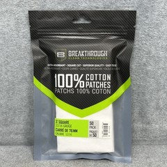Breakthrough Clean Technologies 100% Cotton Patches 3″ Square 50 count NIP