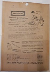 VINTAGE. BRITE-BORE GUN CLEANING PATCHES, No. 5P. 12 – 16 GUAGE. UNOPENED