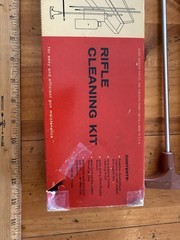 Vintage-J.C. Higgins-No.2140-Rifle Gun Cleaning Kit-12-16 Gauge w/Red Metal Case