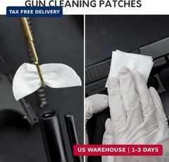 1800/900PCS Gun Cleaning Patches – Absorbent Lint Free Wipes, 2” Square Patches