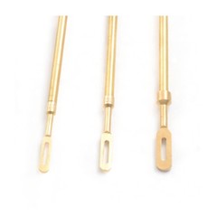 6 Pack Solid Brass Slotted Tip Jag Patch Holder for Rifle/Handgun/Pistol