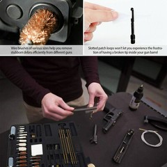 Handgun Cleaning Kit Rifle Pistol Shotgun Firearm Brushes IWB OWB Universal Bore