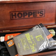 [RARE] VTG HOPPE’S 9 GUN CLEANING KIT COMPLETE LOOKS NEW ESTATE FIND WOOD
