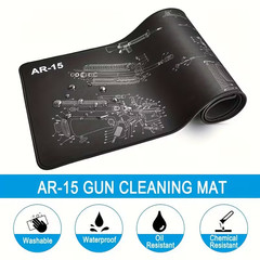 AR-15 Tactical Gun Cleaning Mat 12×36 – Heavy-Duty Non-Slip Armorer Bench Pad 🔥