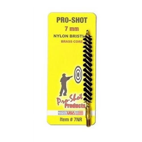 Pro-Shot 7NR Nylon Rifle Bore Brush 7mm Brass Core #8-32 Thread