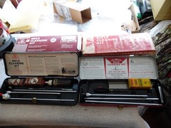 Pair of Vintage 1960s Outers Rifle Cleaning Kit, P-477, 22 Caliber in the box