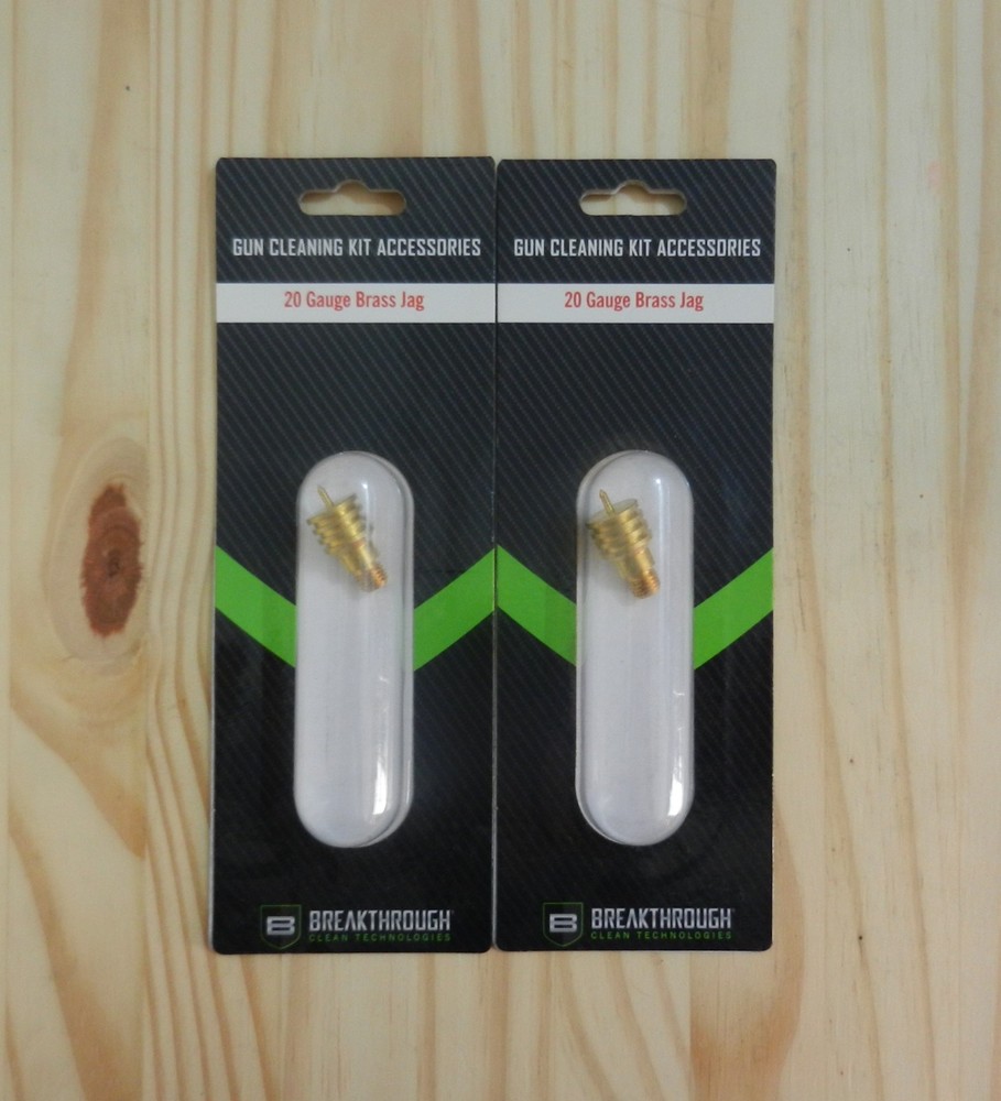 Breakthrough Gun Cleaning Kit Accessories; 20 Ga Brass Jag; 2 Pack; 00809