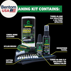 Field & Range Pistol & Rifle Essentials Gun Cleaning Kit | CLP Spray & Oiler wit