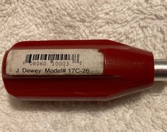 J. Dewey MFG. CO. Inc. 26″ .17 HMR Cleaning Rod