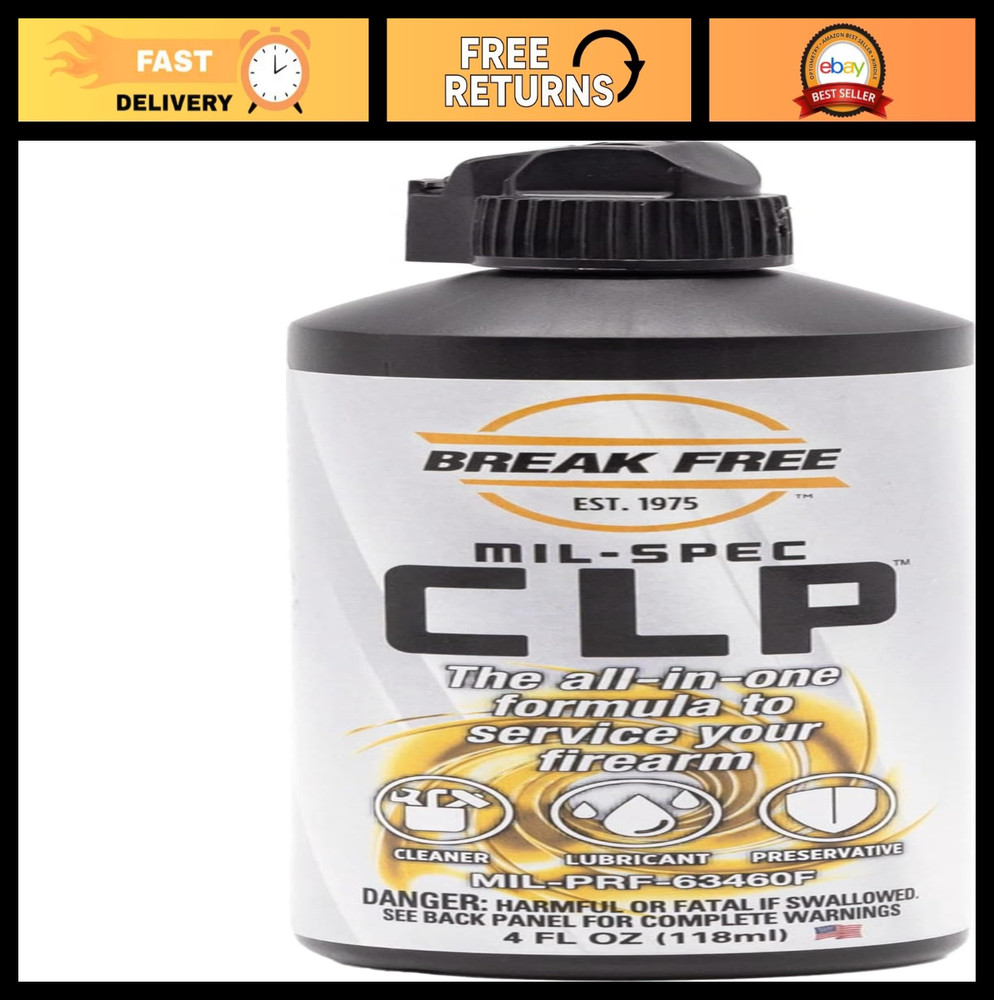 All-in-One Gun Cleaner, Lubricant & Preservative – 4oz Synthetic Oil Squeeze Bot