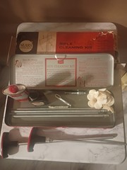 Sears Gun Cleaning Kit w/ Case, Gun Oil, Cleaning Rods & Cleaning Patches