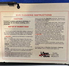 Kleen Bore RIFLE SHOTGUN HANDGUN Cleaning Kit All Gauges & Calibers #SAF-300