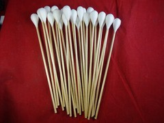 325 Count 6 Sizes Super Absorbent Low Lint Cotton Long Wood Handle Swabs