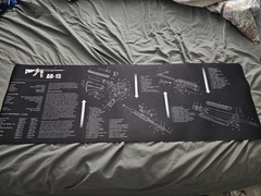 TekMat Rifle Parts Diagram Gun Cleaning Breakdown Pad Mat 35 X 12 Rubber Bottom