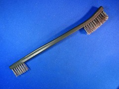 NEW 7″ 10 PC DOUBLE COPPER BRASS STEEL NYLON PLASTIC GUN CLEANING BRUSH SET !!