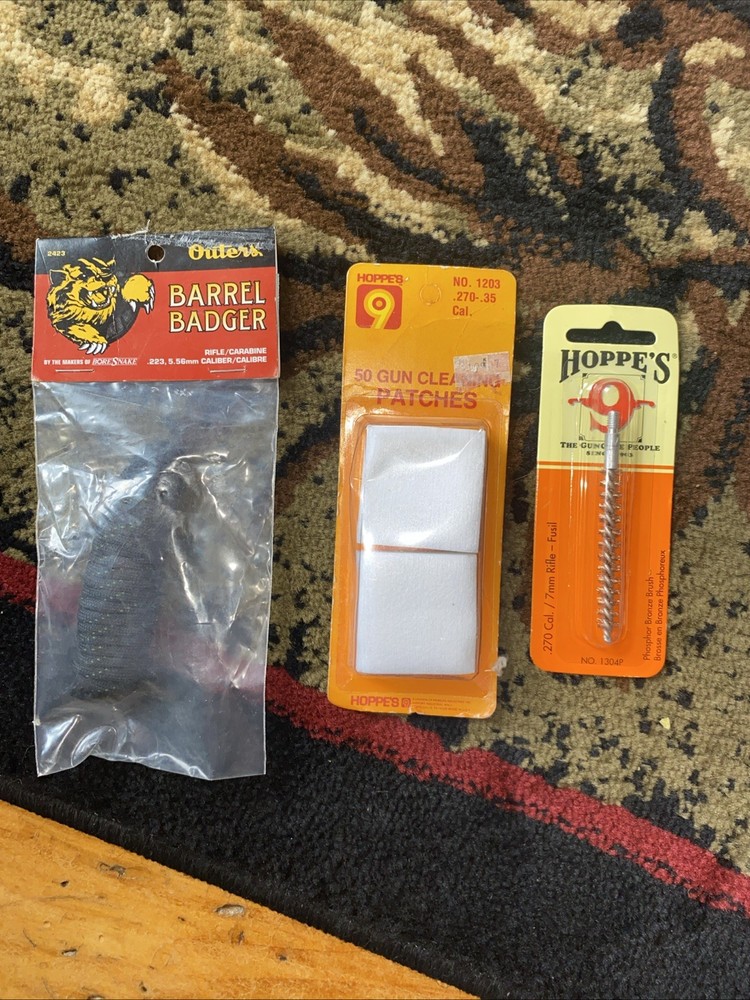 Outers Barrel Badger .223 9mm Bore Snake Rifle Gun Cleaner Cleaning &hoppes Lot
