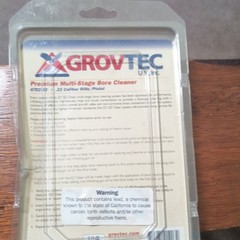 GroVTEC GT EZ Clean .22 Cal Bore Cleaner Kit Bronze Brush Bore Mop w/ Case